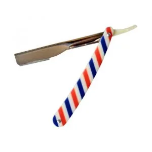 Straight Razor - Barber Pole