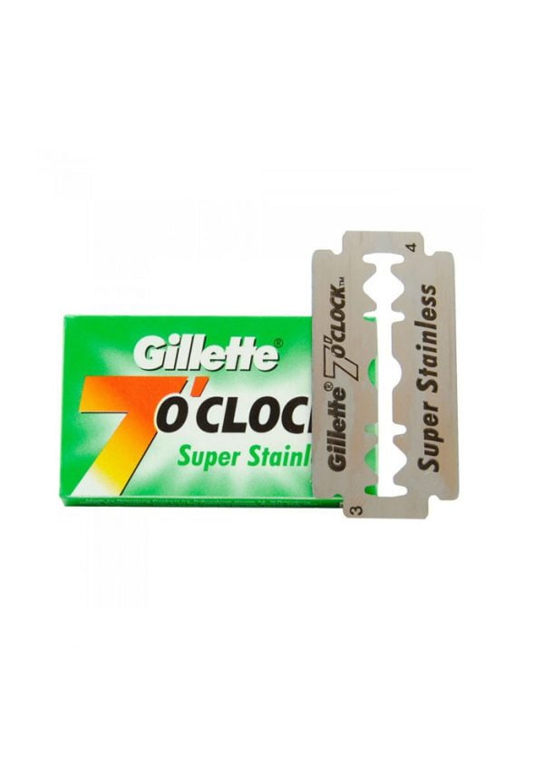 Gillette 7 o' Clock Double Edge Safety Razor Blades (SS)