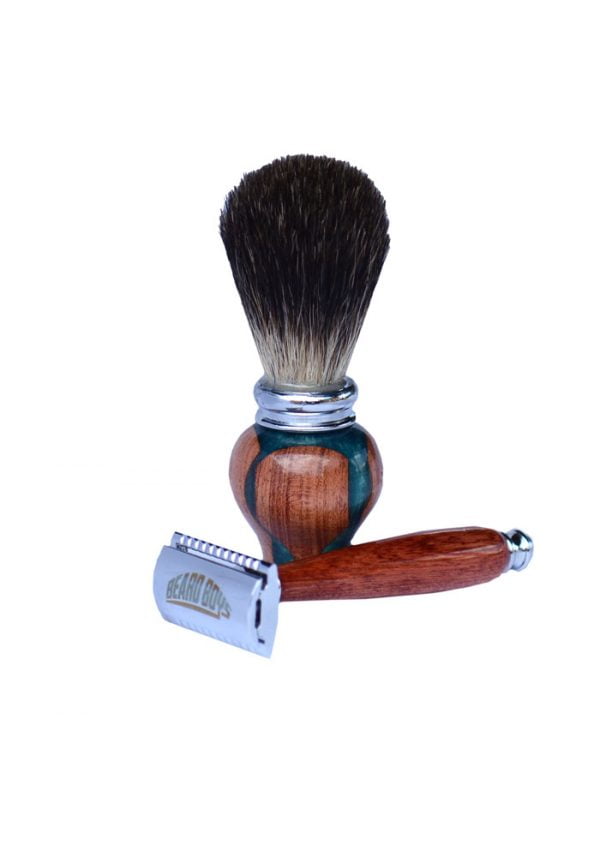 Shaving Kit - Acrylic & Rose Wood