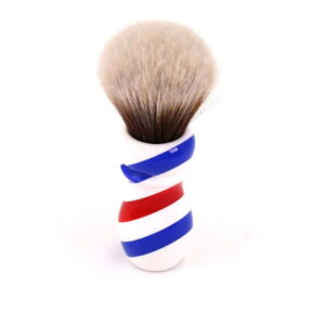 Shaving Brush - Barber Pole Long Mew Brown