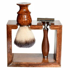 Shaving Kit - 3Pce Wood