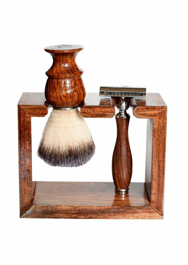 Shaving Kit - 3Pce Wood