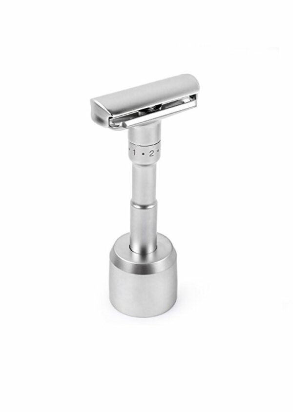 Adjustable Double Edge Razor + Stand