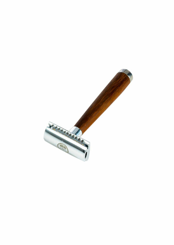 Double Edge Razor - Brown Oak