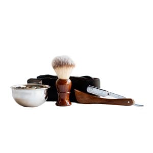 Beginner Straight Razor Shaving Kit + Storage Bag
