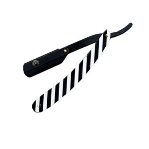 Straight Razor - Barber Pole B&W